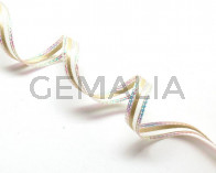Ribbon&wire. 7mm. Cream color. Best Quality.