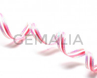 Ribbon&wire. 7mm. Pink. Best Quality.