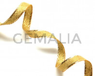 Ribbon. 7mm. Metal gold. Best Quality.