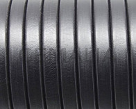 REGALIZ Leather cord. Oval 10x6mm. Black 2. Best Quality.