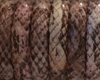 Imitation Snake skin. Synthetic cord. 10x5mm. Pink. Best Quality.