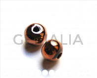 Ceramic. Round, 12mm. Met. brown choc. Int.3mm.