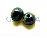 Ceramic. Round 16mm. grey blue. Inn. 3mm. Approx..