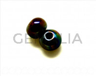 Ceramic. Round 12mm. brown ir. Inn. 3mm. Approx.