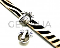 Zamak. Beetle. 35x43mm. Silver color. Inn.20x5mm.