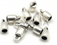 Zamak. Ending. 7x12.5mm. Silver color. Inn.5mm.