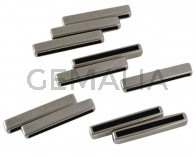 Zamak. Parallel. 33x5mm. Silver. Inn.30x2.5mm.