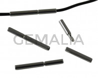 Stainless steel 316. Clasp. Tube. 18x12mm. Silver. Inn.1mm.