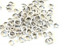 Brass. Ring. 6x1.2mm. Silver.