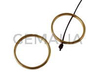 Irregular Ring Zamak 32mm. Gold. Int.1.5mm