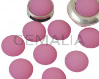 Resin. Cabochon. 12mm. Matt light pink. Best Quality.