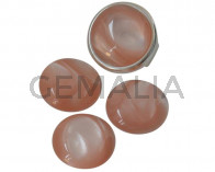 Resin. Cabochon. 20mm. Shell pink. Best Quality.