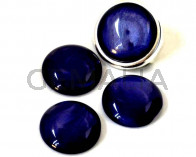 Resin. Cabochon. 20mm. Pearl lilac. Best Quality.