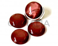 Resin. Cabochon. 20mm. Pearl garnet. Best Quality.
