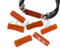 Resin. Tube. 25x9mm. Orange. Inn.5mm. Best Quality.