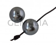 SWAROVSKI Pearl 5817. 14mm. Dark Grey. Inn.1.2mm