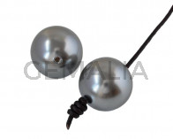 SWAROVSKI Pearl 5817. 14mm. Grey. Inn.1.2mm