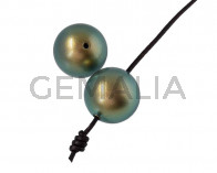 SWAROVSKI Pearl 5817. 14mm. Iridiscent Green. Inn.1.2mm