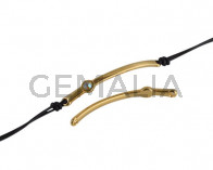 SWAROVSKI and metal connector. 43x5mm. Gold-Citrine Shimmer. Inn.1.5mm