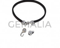 SWAROVSKI and metal clasp 11x4.5mm with end cap coin. Gold-Crystal. Inn.3x2mm