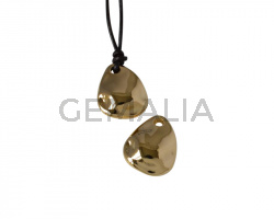 Zamak pendant 23.5x19mm. 18Kt Gold plated. Inn. 3mm.