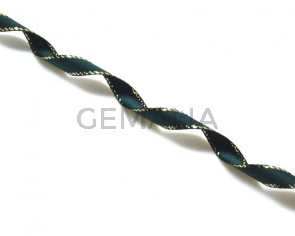 Satin Ribbon. 7mm. Bottle green. Best Quality.