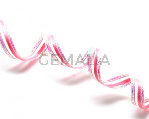 Ribbon&wire. 7mm. Pink. Best Quality.