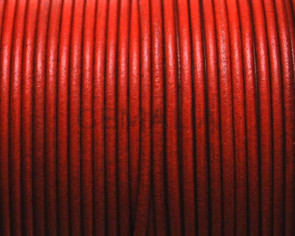 Round leather Cord. 2mm. Orange. Best Quality.