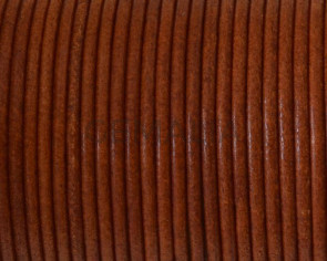 Round leather Cord. 2mm. Hazelnut. Best Quality.