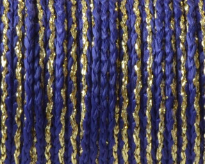 Cord. Polipropylene. Braided. 3.8mm. Blue-gold. Best Quality.