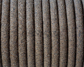 Round Leather cord. 5mm. Hollow. Sand colour. Inn.1.5mm.Best Quality.