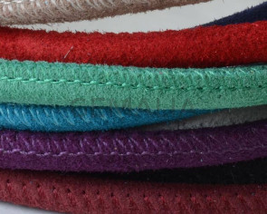 Stitched Round Leather. 5mm. Inn.1.2mm. MIX23. Best Quality