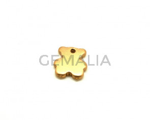 Ceramic. Bear. 27x24mm. Gold mat. Inn.3mm. approx.