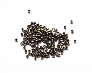 Brass Crimp Bead, 2.5mm. Antique silver 200 PCs.