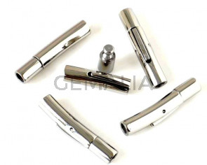 Stainless steel 316. Magnetic clasp. Tube. 30x5mm. Silver. Inn.3,5mm.