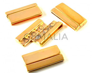 Zamak. Clasp. 42x22mm. Gold. Inn.39x3mm.