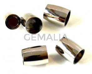 Stainless steel. 304. Magnetic clasp. 16x13mm. Silver. Inn.10mm.