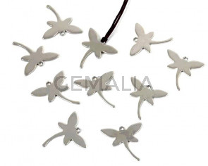 Stainless steel 304. Pendant. Dragonfly. 19x20x1mm. Inn.1mm.