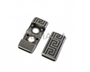 Magnetic clasp 21x12mm. Zamak-Silver. Inn 10x2mm