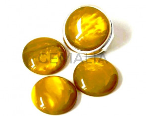 Resin. Cabochon. 20mm. Pearl olive. Best Quality.