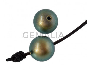 SWAROVSKI Pearl 5817. 10mm. Iridiscent Green. Inn.1.2mm