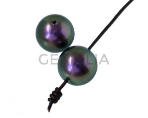 SWAROVSKI Pearl 5817. 14mm. Iridiscent Purple. Inn.1.2mm