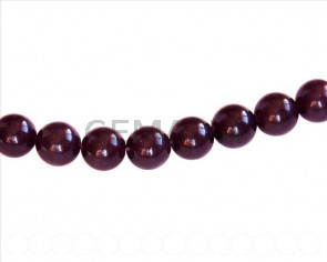 Amethyst. Dyed. 12mm round. 16-inch strand.
