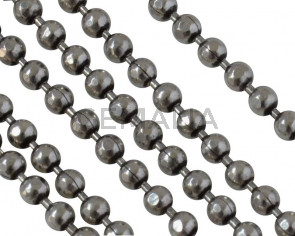 Brass chain with 1.5mm. Silver. 
