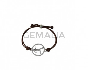 Running bracelet elastic and adjustable. Brown. Best Quality