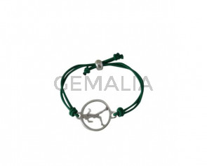 Running bracelet elastic and adjustable. Green. Best Quality