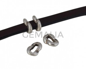 Metal slider 8,5x5,5mm. Silver. Inn.5x2.5mm